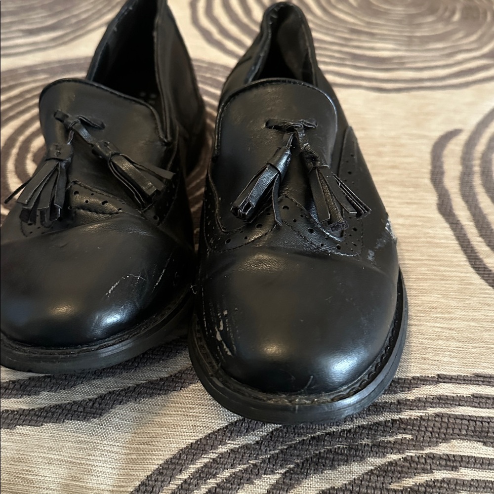 Black Tassel Loafers